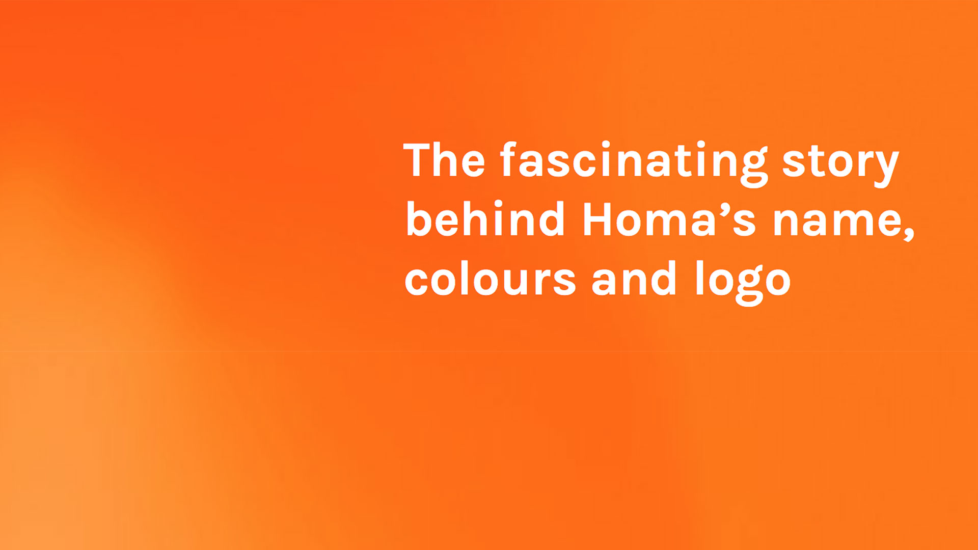 From the Heart of Guangdong to the World: Homa’s Journey Through Its Name, Iconic Orange Logo, and Innovation